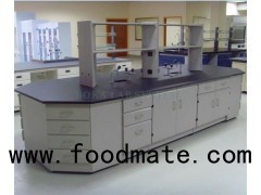 Biology Floor Mounted Lab Workstation Full Steel Wall Bench Central Laboratory Island Bench