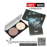 Double Colors Contour Blusher Face Powder Palette Set Bronzer Loose Powder