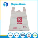 100% Recyclable T-shirt Plastic Grocery Bags With High Quality For Shopping Usage