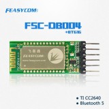 6 Pin TI CC2640 BLE Serial Pass Through Bluetooth 5 Board For FSC-BT616