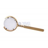 Russian Style Full Metal Golden Or Silver Mystery 4X 70mm Gift Reading Loupe Magnifying Glass