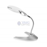 Magnifier Loupe 2.5x 90MM 4.0x21MM 2LED Illuminating Magnifier Metal Hose Table Magnifying Glas