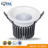IP20 Indoor High Efficiency Aluminum Cover Bridgelux Cob 15W Mini Led Downlight