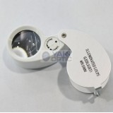 40x 25mm Illuminated LED Lighted Jewelers Magnifying Glasses With Light For Gems Jewelry Rocks 