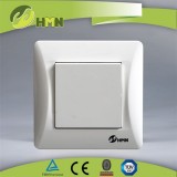 Euro Switch Electric Switches Handsome Plastic Plate One Way Switch Double Euro Light Switch Handsom