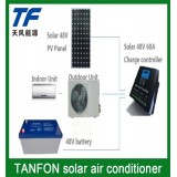 Wall-mounted Portable 48VDC  Off Grid Solar Air Conditioner 9000BTU,12000BTU,18000BTU