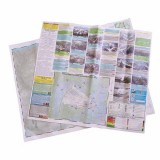 Colorful Recycle ,water Resistant Samll Eco-Friendly Tyvek Paper Map