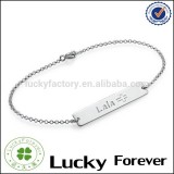 Wonderful Personalized Engraved Name Silver Bangle Bracelets For Women Manufacturers
