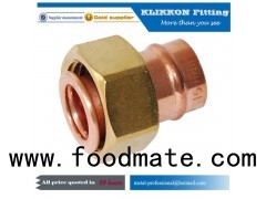 French Copper Swivel Propane Tube Y T Tee Elbow Propane Compression Pipe Fittings