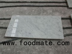 Italian Carrara White Marble Polished Bathroom Floor Tile