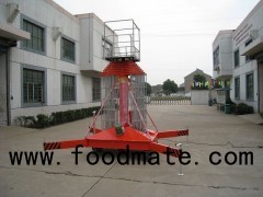 Telescopic Cylindrical Aerial Working Platform For One Ladder Anti-turn Tilting Type