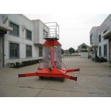 Telescopic Cylindrical Aerial Working Platform For One Ladder Anti-turn Tilting Type