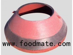 Concave Bowl Liner And Mantle High Manganese Steel Casting For Cone Crusher