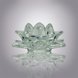 Tea Light Holders Clear Glass|machine Made Lotus Flower Candle Holders Wholesale