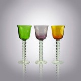 Unique Cool Wine Glasses|buy Solid Color Etched Dots Goblet with Beads Stem