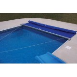 Manual Soft Swimming Pool Covers With Roller Above Ground For Round