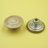 Metal Brass Button For Jeans With Single Pin Brass Tack Button For Jeans Jacket