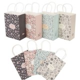 Printed Recycle Folding Handle Gift Paper Bag