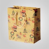 Promotional Heavy Duty Kraft Gift Paper Bag Packaging With Handle Printing