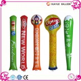 Popular Special Shaped Inflatable Custom Spirit Thunder Noisemakers Sticks