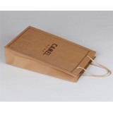 Garment Kraft Paper Packing Bags With Handles Wholesale