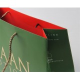 Green Promotional Hot Stamping Gift Paper Bags