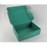 Flat Green Cardboard Packaging Folding Boxes For Clothes