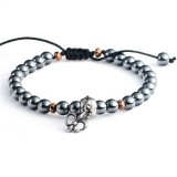 Chakra Gem Stone Charm Bangle Bracelets For Women