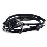Stainless Steel Cuff Black Bracelets For Men