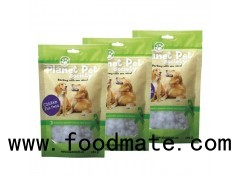 Stand UP Pouches For Pet Treat Plastic Packaging With Zipper