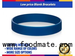 Low Price Blank Rubber Bracelets With No Minimum In Any Pantone Colors
