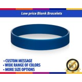 Low Price Blank Rubber Bracelets With No Minimum In Any Pantone Colors