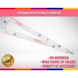 Inexpensive Funny Lanyards Neck Strap With Id Cards For High School And University