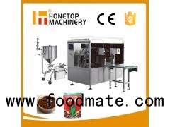 Rotary Premade Automatic Liquid And Paste Pouch Packing Machines High Speed