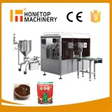 Rotary Premade Automatic Liquid And Paste Pouch Packing Machines High Speed