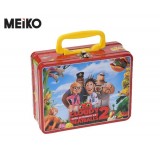 Metal Lunch Box With Plastic Handle And Hinge