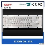 Self-service Kiosk IP65 Stainless Steel Metal Keyboard With Trackball