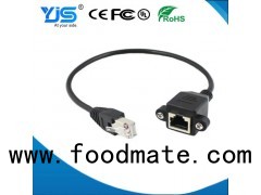 Rj45 Male To RJ45 Fmale Connector Serial Network Cable Cat6 Ethernet Adapter Lan Cable With Screws L