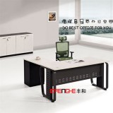 Modern CEO Office Table Design Executive Desk With Side Table