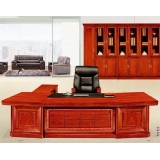 Wood Solid Big Size Cherry Veneer Classical Executive Office Table