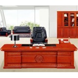 Wood Solid Chinese Style Good Fortune Veneer Office Table