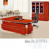 Silver Color Decoration MDF Wood Solid Office Table