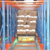 Industrial Radio Pallet Shuttle Racking For Cold Food And Freezing Sea Food Warehouse Storage