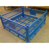 Special Design Powder-coated Industrial Warehouse Storage Steel Pallet Cage