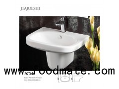 Top Sale Semi Pedestal Wash Basin Sink Price List Pedestal Bathroom Set In Stock