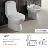 Africa And South America Standard P Trap 2pc Wash Down Toilet 180mm Roungh In