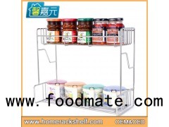 Stainless Steel 3 Layers Spice Rack Innovative Muti-function Hanging Spice Storage Rack