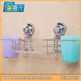 Stainless Steel Storage Rack Strong Sucker Holder Bathroom Mutil-function Storage Rack