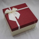 Fancy Colored Paper Box For Christmas Gift With Bowknots