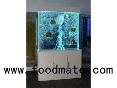 H2*W1.2 M Digital Dancing LED Wall Bubble Panel Water Feature Displayer Cabinet With Shelves Modern